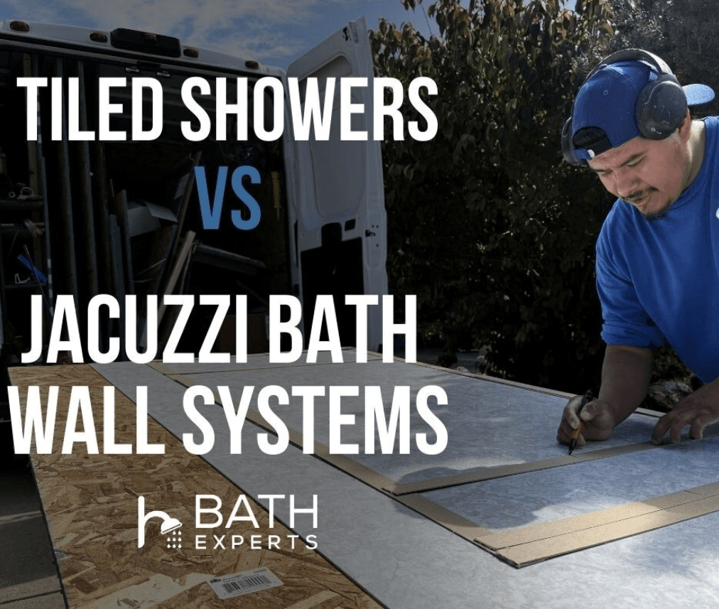 Tiled showers vs Jacuzzi Bath Wall Systems