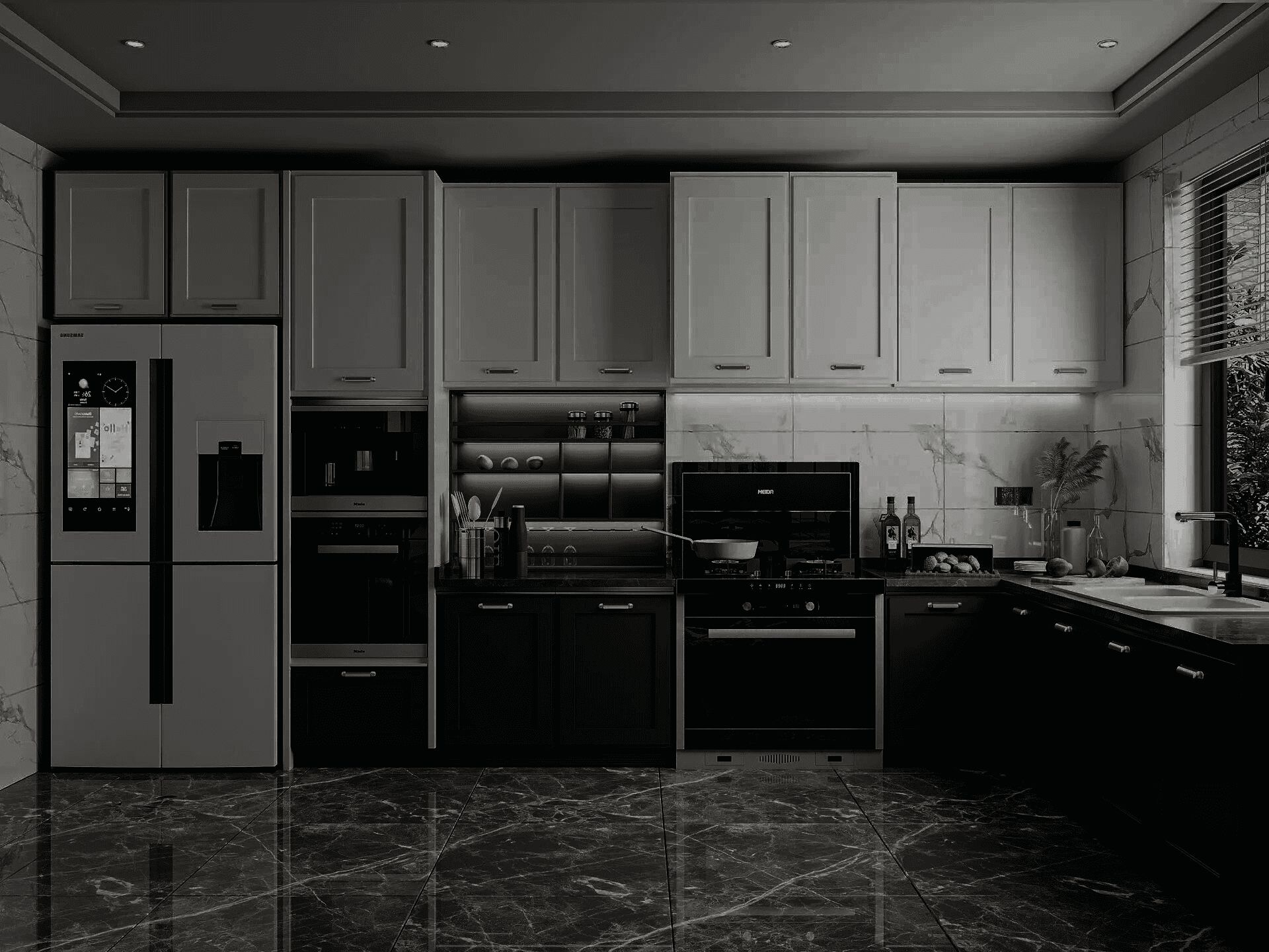 Cabinet Refacing - darkened