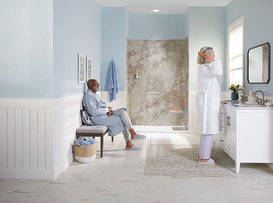 remodeled shower
