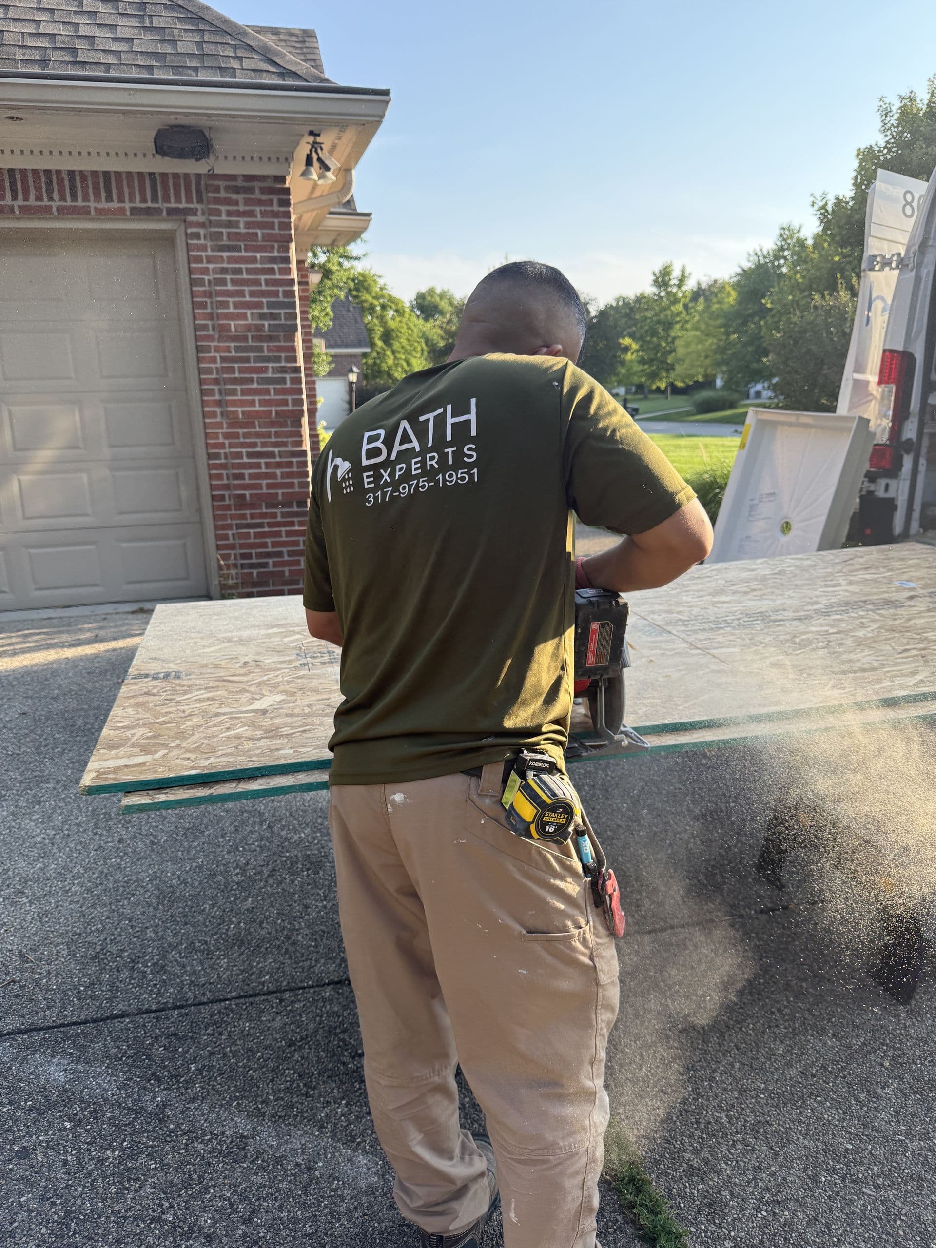 Bathroom Remodel Sawing