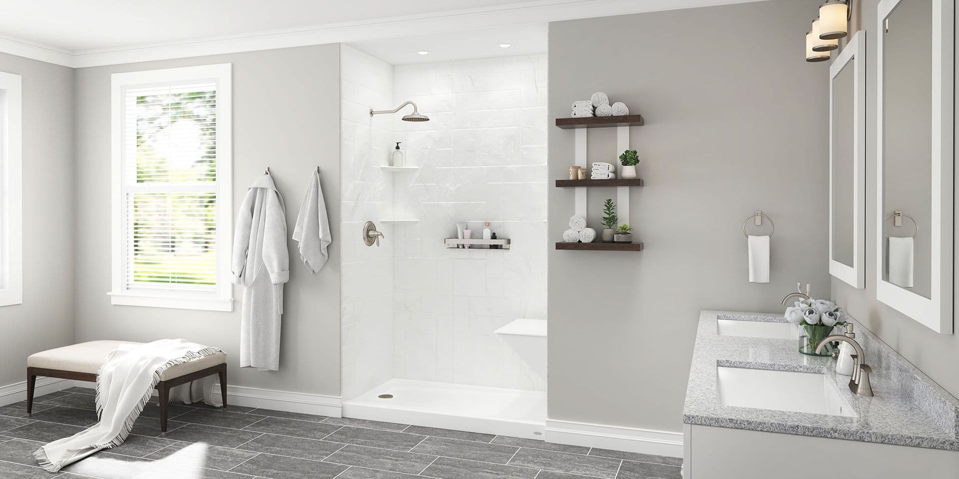 white bathroom